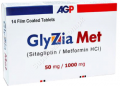 Glyziamet 50/1000mg Tab 14's