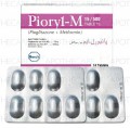 Pioryl-M Tab 15mg/500mg 2x7's