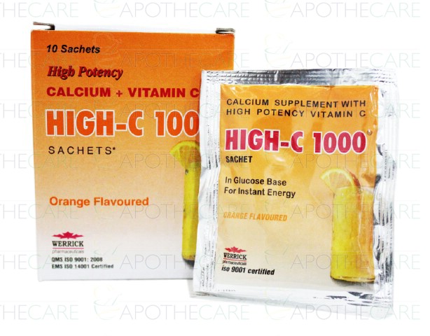 Buy Core C (Vitamin C 1000mg) Sachet, 10 Ct Online in Pakistan