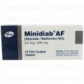 Minidiab AF Tab 2.5mg/500mg 10's