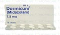 Dormicum Tab 7.5mg 10's