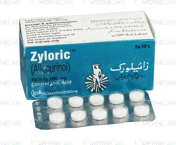 Zyloric Tab 100mg 50's