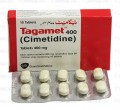 Tagamet Tab 400mg 10's