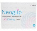 Neoglip Tab 50mg/1000mg 14's