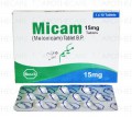 Micam Tab 15mg 1x10's