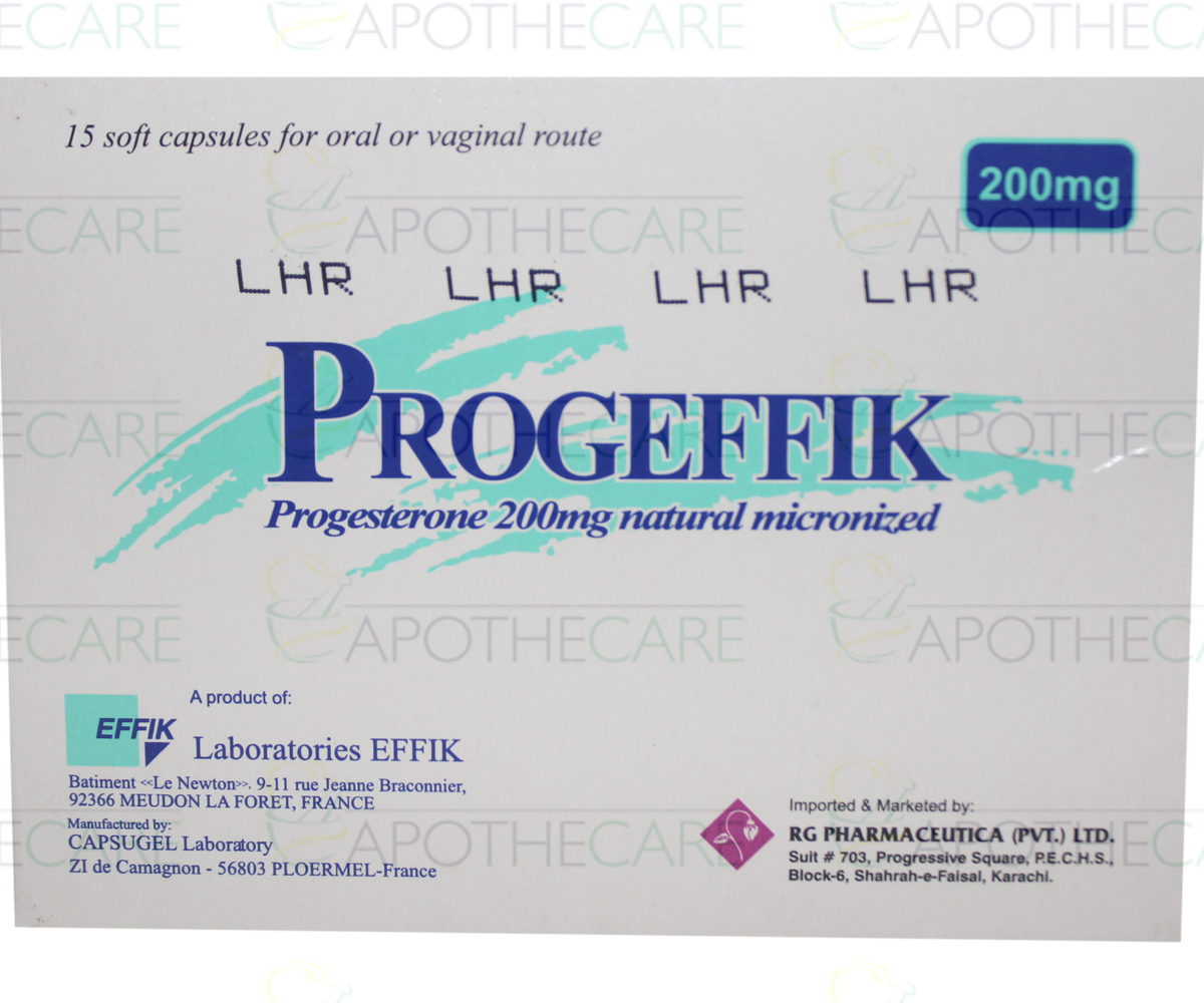 Progeffik Softgel Ovules 200mg 15's