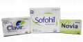 Package of Sofohil 400mg Tab 28s +1 Pack of Clavir Tab 60mg 28's +  2 Packs of Novia Tab 400mg 30's