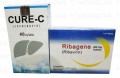 Package of Cure-C Tab 400mg 28's + 9 Packs Ribagene 400mg 10's