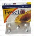 Fexet-D Tab 60mg/120mg 10's 75 Packs