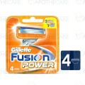Gillette Fusion Power Blades - 4 Cartridges
