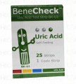 Benecheck Uric Acid Test Strips 25's