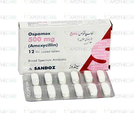 Ospamox Tab 500mg 12s