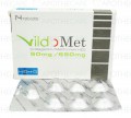 Vildomet Tab 50mg/850mg 14's