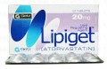 Lipiget Tab 20mg 10's