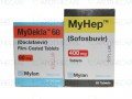 Package of Myhep 400mg Tab 28s +1 Pack of Mydekla Tab 60mg 28's