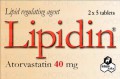 Lipidin Tab 40mg 2x5's