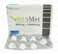 Vildomet Tab 50mg/1000mg 14's