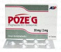 Poze-G Tab 30/2mg 14's