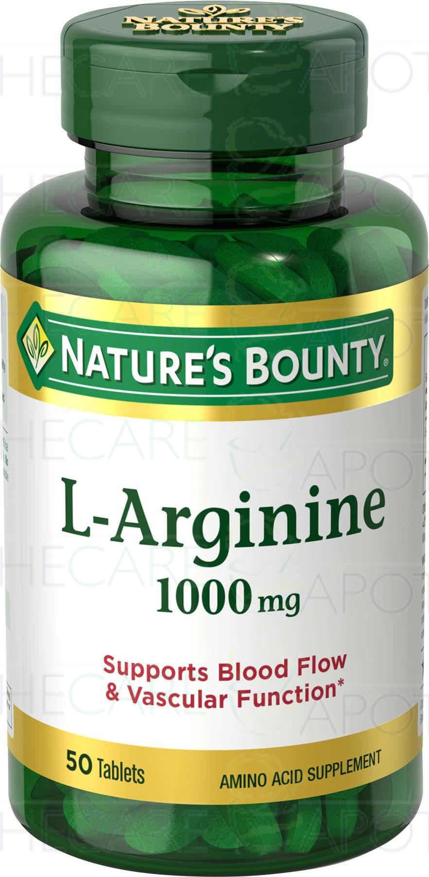 L-Arginine Tab 1000mg 50's