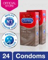 Durex Condom Feel Ultra Thin 12's Pack of 2