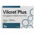 Vilcret Plus Tab 50mg/1000mg 14's