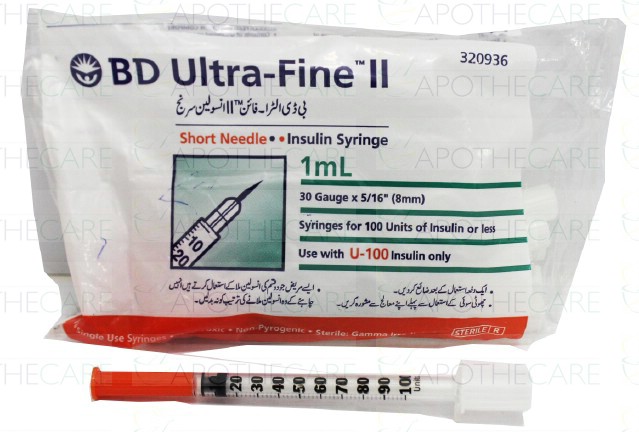 BD Syringes 1cc 30G Slip Tip 1's