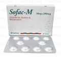 Sofac-M Tab 50mg/200mcg 2x10's