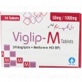 Viglip-M Tab 50mg/1000mg 2x7's