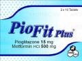 Piofit Plus Tab 15mg/500mg 2x10's