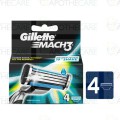 Gillette Mach3 Blades - 4 Cartridges