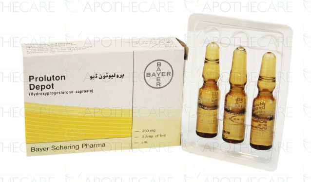 Proluton Depot Inj 250mg 3ampx1ml