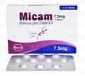 Micam Tab 7.5mg 1x10's