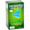 Nicorette Nicotine Gum 2mg Fresh Mint 105's